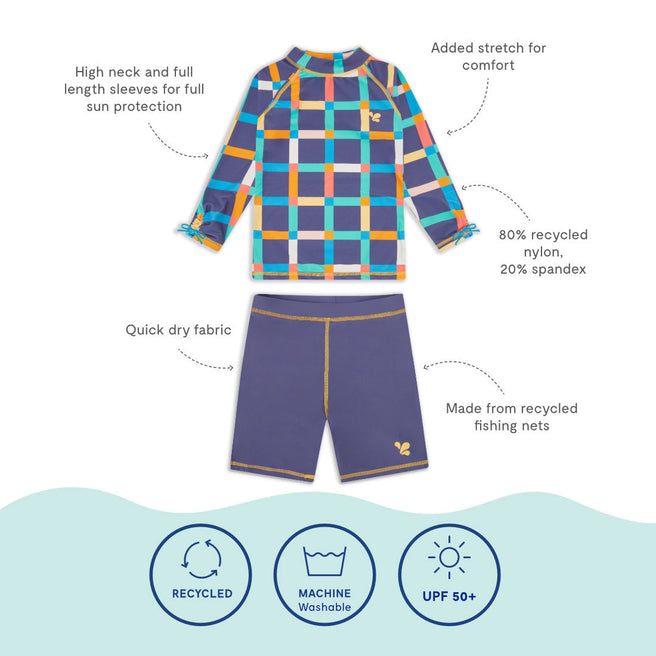 UV Protective Surf Set Multi Check